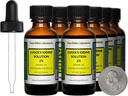 Iodul lui Lugol / 2% soluţie / 8 Oz în opt sticle de sticlă de chihlimbar / picături gratuite
