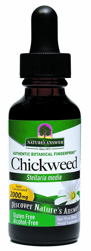 Nature's answer Alcohol-Free Chickweed Stelleria Media 2000mg 1oz Extract 