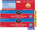 Berkley Jensen Putere maximă anti-Itch Cream (4 oz.), cu calmant Aloe Vera, 1% Hidrocortizon Itch Relief pentru Eczeme, Psoriazis, Bug Bites, Poison Ivy, Oak și Sumac, 2 oz. Tub (pachet de 2)