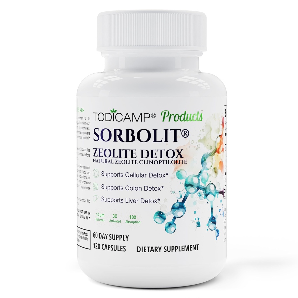 Capsule Zeolite Detoxifiere - 120 Capsule Zeolite - 1-2 μm Clinoptilolite Zeolite Detox - 2 luni Aprovizionare Capsule Zeolite Clinoptilolite - Zeolit Sobolit Detox - Zeolite Pilule