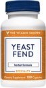 Vitamina Shoppe Yeast Fend, Herbal Formula pentru femei, conține acid caprilic, Lactobacillus și plante aromatice (100 capsule)