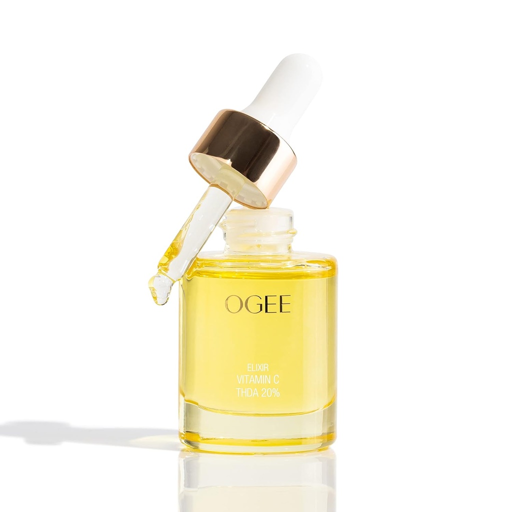 Ogee Vitamina C THDA 20% Elixir - Certified Organic Vitamina C Face Ser - Brightening Vitamina C Ser pentru Face