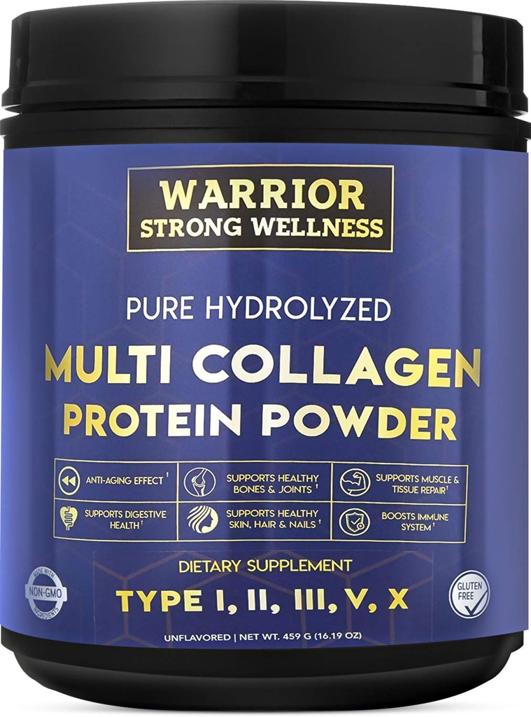 Pure Hidrolized Multi Colagen Pulbere de proteine, Colagen pulbere, Boost Energy, pentru îmbătrânirea elasticității pielii, Hair & Nails de sprijin de creștere, Sănătate comună (nearomatizate)