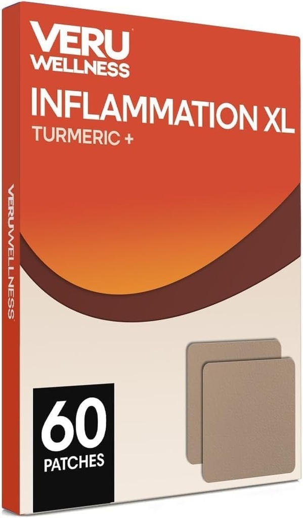 Veru Wellness Inflamație XL Petice Turmeric - non-ingerabil Daily Complete Formula impermeabile, Daily Complete Formula (60 Day Count )