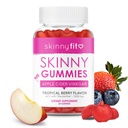 SkinnyFit Skinny Gummies Apple Cider Otegar Gummies w/ The Mother, Healthy Weight, Immune Support, Vitamina B9, B12, Beetroot, Pomegranate, Vegan-Friendly, 60 Count