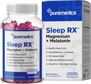 Sleep Gummy, Calm + Sleep Support, 2 mg Melatonin, L-Theanin, Chamomile, Lemon Balm, Pasiune Flori, Ajutor de somn blând, Căpşuni 60 Conte