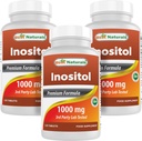 Cele mai bune naturale Inositol 1000 mg 120 comprimate (120 număr (pachet de 1))) (120 număr (Pachet de 3))