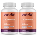 BESTVITE L-Carnosine 500mg (240 capsule) (120x2) Fără fillere - Fără Steare - Fără OMG-uri - fără gluten