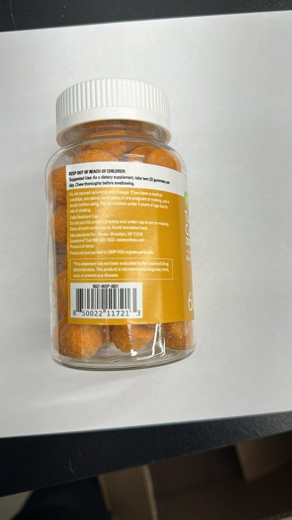 Curcumina curcumina cu ghimbir si piper negru Suplimentul plantei, 2000mg, Suport Immun, Sanatate si Sanatate Jointa, Vegan, Pectină pe bază, pentru adulți și adolescenti-Chewable Peach Flavor