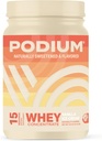 Podium Nutrition Whey Proteine Powder, Vanilla Ice Cream, 22g Proteine Per Servind cu enzime digestive, Proteine izolate & Concentrat, Gluten gratuit, Low Carb, Sow Sugar & Soy Free, 15 Serviri