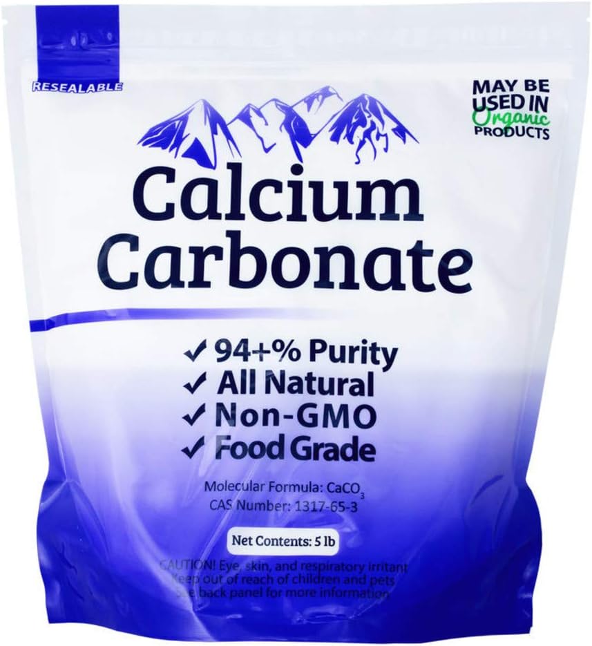 10 lb Alimente Grad 97+% Carbonat de calciu de la sol Limestone