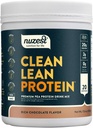 Nuzest - Pudră de proteine pe bază de mazăre - Proteină Lean curată, Praf de proteine pe bază de plante Vegan Premium, lactate gratuit, gluten gratuit, OMG-uri, Shake de proteine, Ciocolată bogată, 20 Serviri, 1.1 lb
