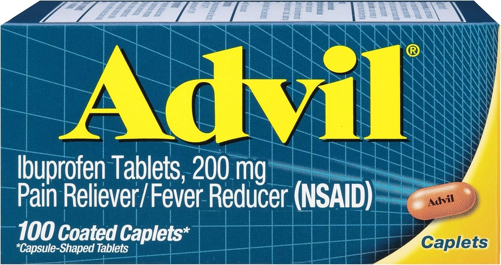 Advil 200mg Caplets 100 Fiecare