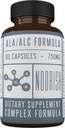 Acetil L-Carnitină cu acid lipoic alfa - ALA ALC ALCAR - Acid lipoic alfa cu acetil L-Carnitină - 525 mg ALCAR - 225 mg ALA - 90 capsule
