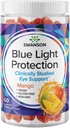 Swanson Mango Lutein și Zeaxanthin Blue Light Protection Gummies - 60 Gume - Vegan Vision Supliment pentru Retinal și Macular Health