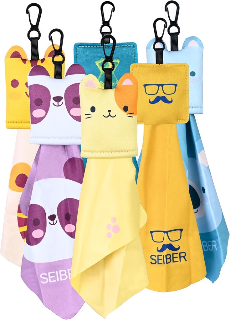 SEBIER Ochelari Curatare Haine,Microfiber Cleaning Haine,Ochelari Clean Clothes,Ochelari Spălătorie pentru Ochelari Ochelari Ochelari de soare Lens Camera Telefon mobil Ecrane (6 Pachet)