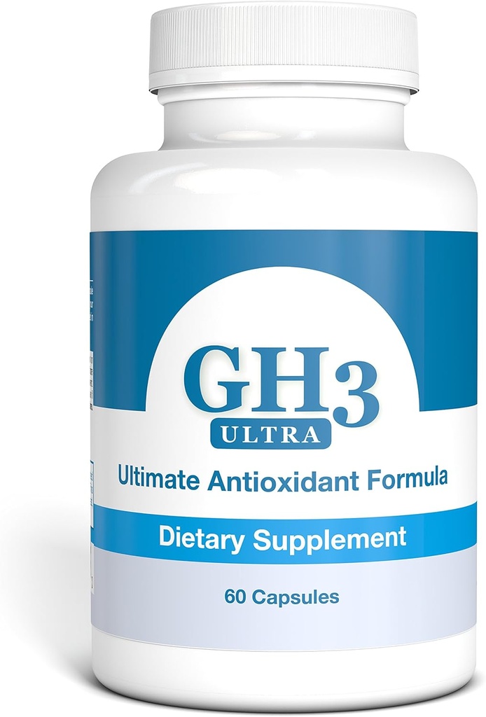 Nattura G-H3 Ultra, Ultimate Antioxidant Formula - Nou, Îmbunătățit Anti-Agging Complex (Ginkgo Biloba, R-Alfa Acid lipoic, Coenzima Q10, Acetil L-Carnitina, Vitamina B6) - 60 Caps