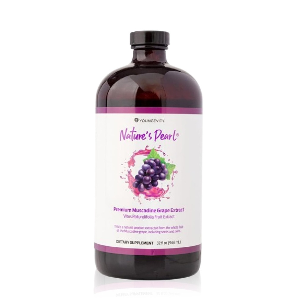 Youngevity Natura's Pearl Premium Muscadine Extract de struguri Suplimentul vegetal Gluten gratuit