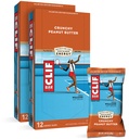 CLIF BARS - Bare de energie - Unt de arahide crocante - Made with Organic Oats - Plant based Food - Vegetarian - Kosher (2,4 Once Proteine Bars, 24 Count) Package May Vary
