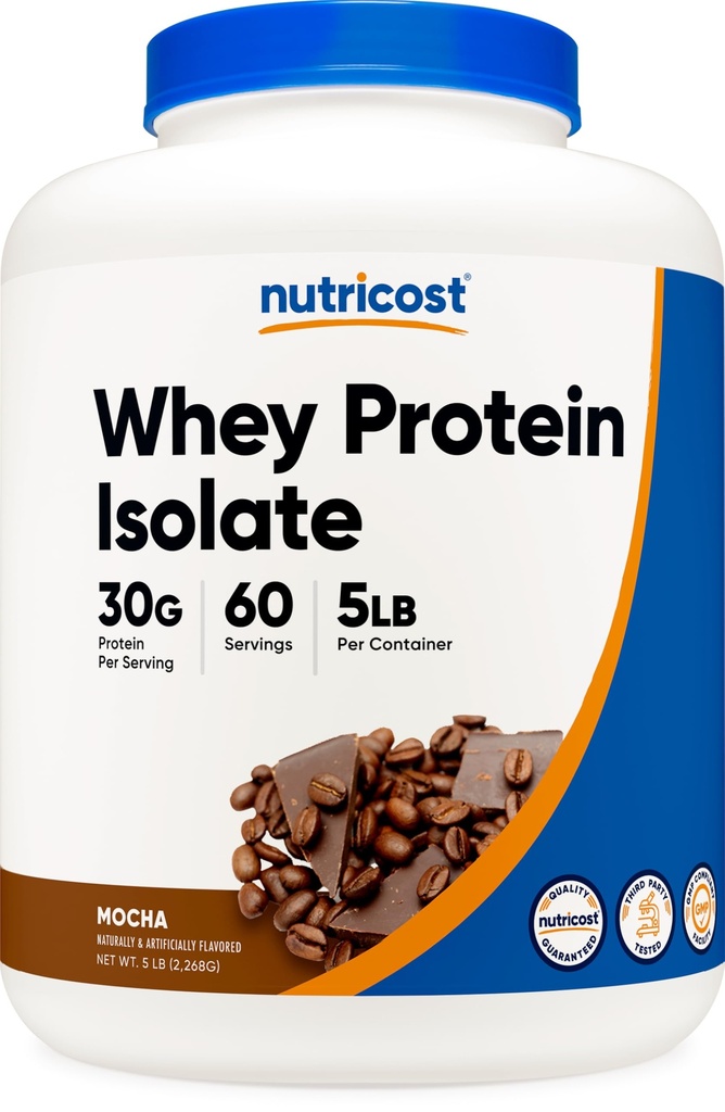 Izolat de proteine (Mocha) 5LBS - Gluten Free & Non-GMO