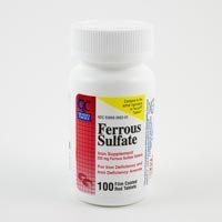 Pachet special de 5 x alegere de calitate Ferrous SULFATE 325MG 100EA