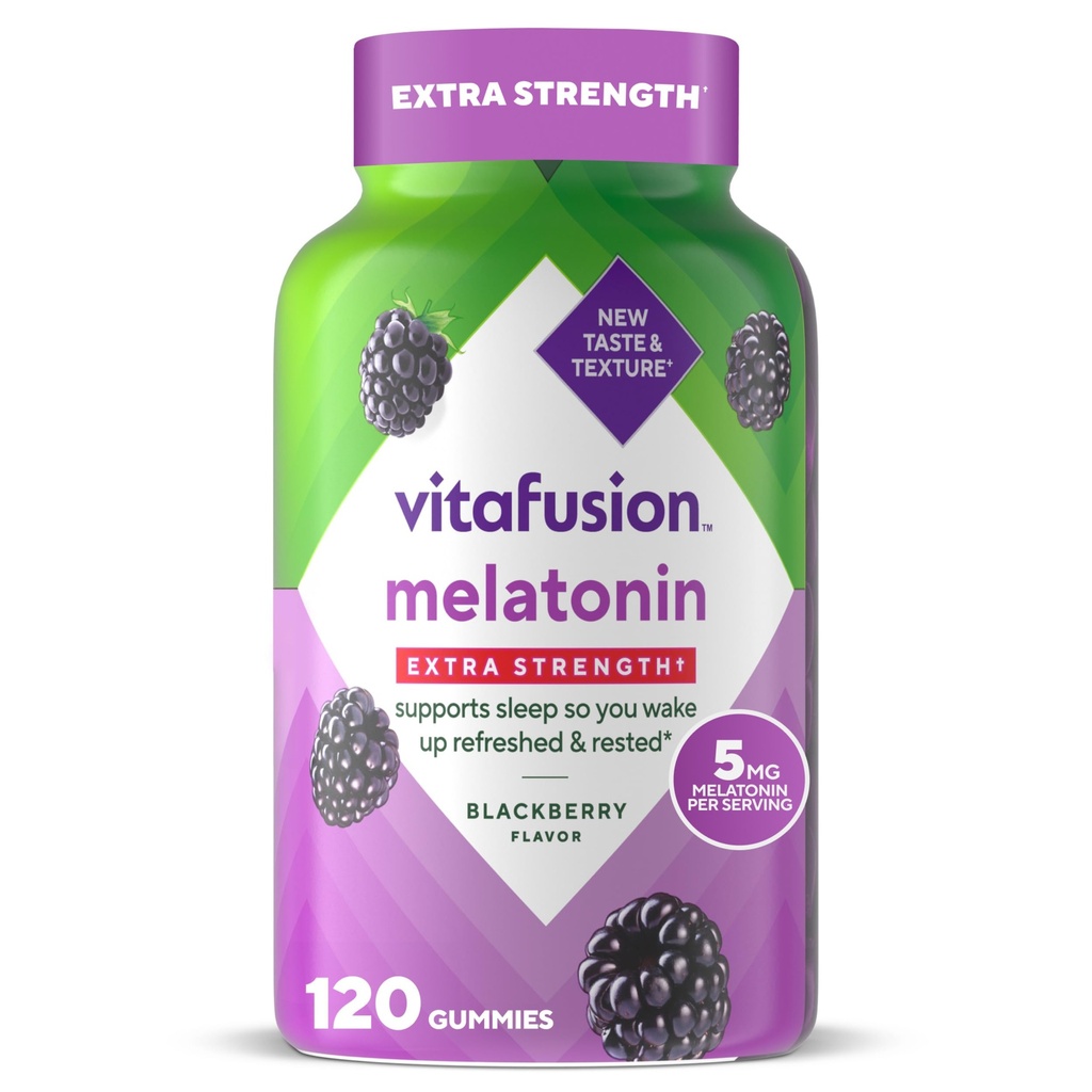 Vitafusion Extra Force Melatonin Gummy Vitamine, 5mg, 120 ct Gummie