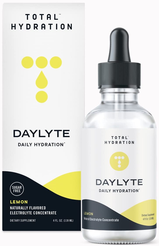 Daylyte Electrolyte picături, Lemon, Sugar gratuit supliment de hidratare zilnică cu magneziu, calciu, & Zinc (29 Servings)