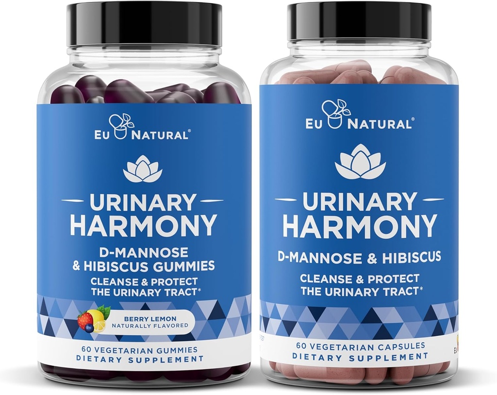Capsule de armonie urinară și gume Bundle - Tract urinar Sănătate pentru femei 