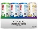 FITAID RX Zero Sugar, Incapsulat Creatina, Workout Recovery Drink, All-in-One Blend, BCAAs, Glucosamine, Turmeric, B-complex, Electrolytes, Variety Pack, 12 Fl Oz (Pachet de 24)
