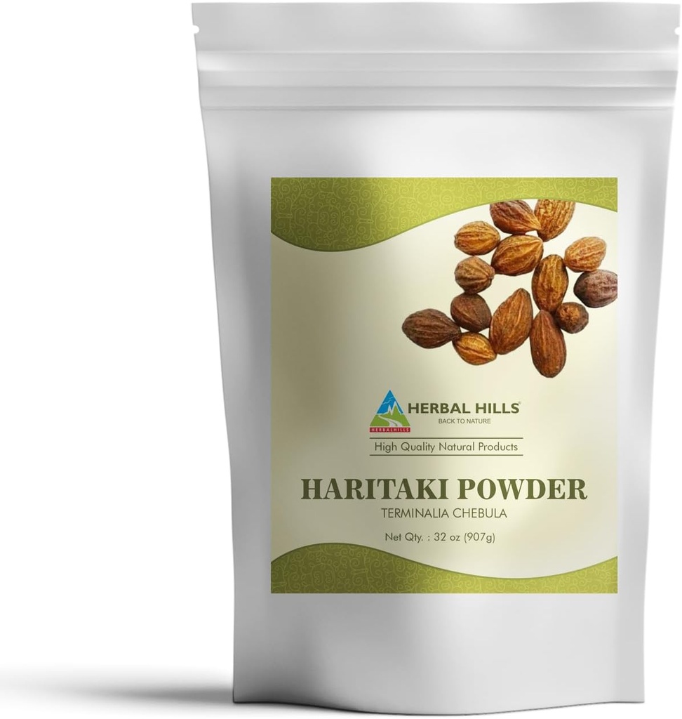 HERBAL HILLS Haritaki Powder Terminalia Chebula Inknut 2 Pound/32 Oz