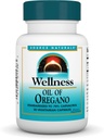 Sursa Naturals Wellness Ulei de Oregano - Standardizat la 70% Carvacrol - 30 Capsule vegetariene