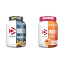Dymatize ISO100 Hidrolized Proteine Powder, 100% Whey Izolate, 25g de proteine, 5,5g BCAAs & ISO100 Hidrolized Proteine Powder, 100% Whey Izolate, Dunkin' Glazed Donut Flavor