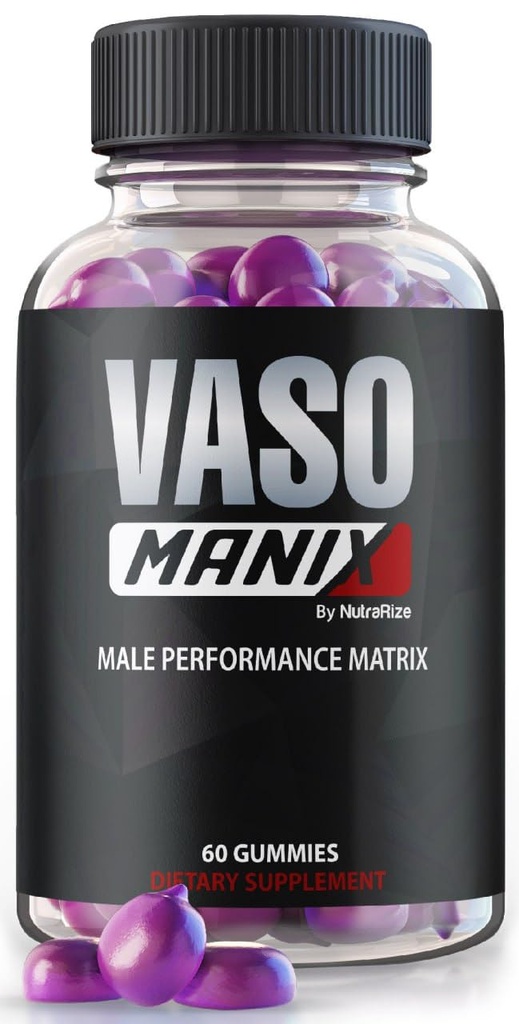 VasoManix Gummies, Vaso Manix Classic Barbat Supliment, Toate Formula Naturala pentru Barbati, Gummy Premium pentru a sprijini performanta, increderea si sanatatea generala, Recenzii oficiale (60 Gummies)