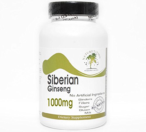 Siberian Ginseng 1000mg ~ 100 capsule - Nu aditivi ~ Suplimente naturiste
