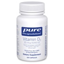 Pure Encapsulations Vitamina D3 125 mcg (5.000 UI) - Supliment pentru a sprijini osul, articulaţia, sânul, inima, colonul şi sănătatea imună * - cu vitamina D - 120 capsule