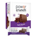 Power Crunch Proteine Wafer Baruri, Snacks de proteine ridicate cu gust delicios, ciocolată triplă, 1.4 Ounce (12 Conte)