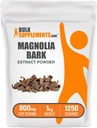 BulkSupplements.com Magnolia Bark Extract pulbere - Magnolia Officinalis, Magnolia Bark Supliment, Magnolia Extract - Gluten gratuit, 800 mg per Serving, 1kg (2,2 lbs) (Pachet de 1)