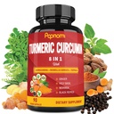 Capsule Extract de curcumină turmerică - 90 Conte 3 lună de aprovizionare - Blended Ashwagandha, Moringa, Ginger & More - Imunitate, comun, Digestive & Wellness Support