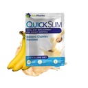Quick Slim pierdere în greutate mare de proteine Shake-uri pentru femei și bărbați, complet de masă de înlocuire pulbere, scăzut carbohidrat dieta Shake-uri, Intermittent Fasting, Keto, Gluten gratuit (1 servire, Banana cookie-uri)