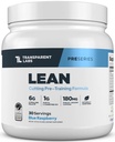 Labs Transparente Lean Pre-Workout - Body Recompozition Pre Workout pentru bărbaţi şi femei cu Acetil L-Carnitina, Beta Alanine Powder, & PurCaf Cafeina organică pulbere - 30 Serviri, Blue Raspberry