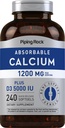 Piping Rock Calciul 1200 mg cu vitamina D3 