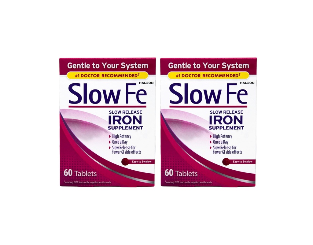 Fe lent, fier de mare potenţă 45 mg, eliberare lentă - 60 comprimate - ambalaj cu 2 comprimate