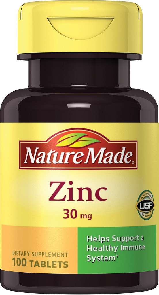 Natural Made Zinc 30mg, 100 comprimate (Pachet de 6)