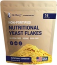 Dr. Berg Premium Nutritional Drojdie Flakes - Drojdie nutritionala delicioasă ne Fortificata cu vitamina B natural occurring - 8 oz