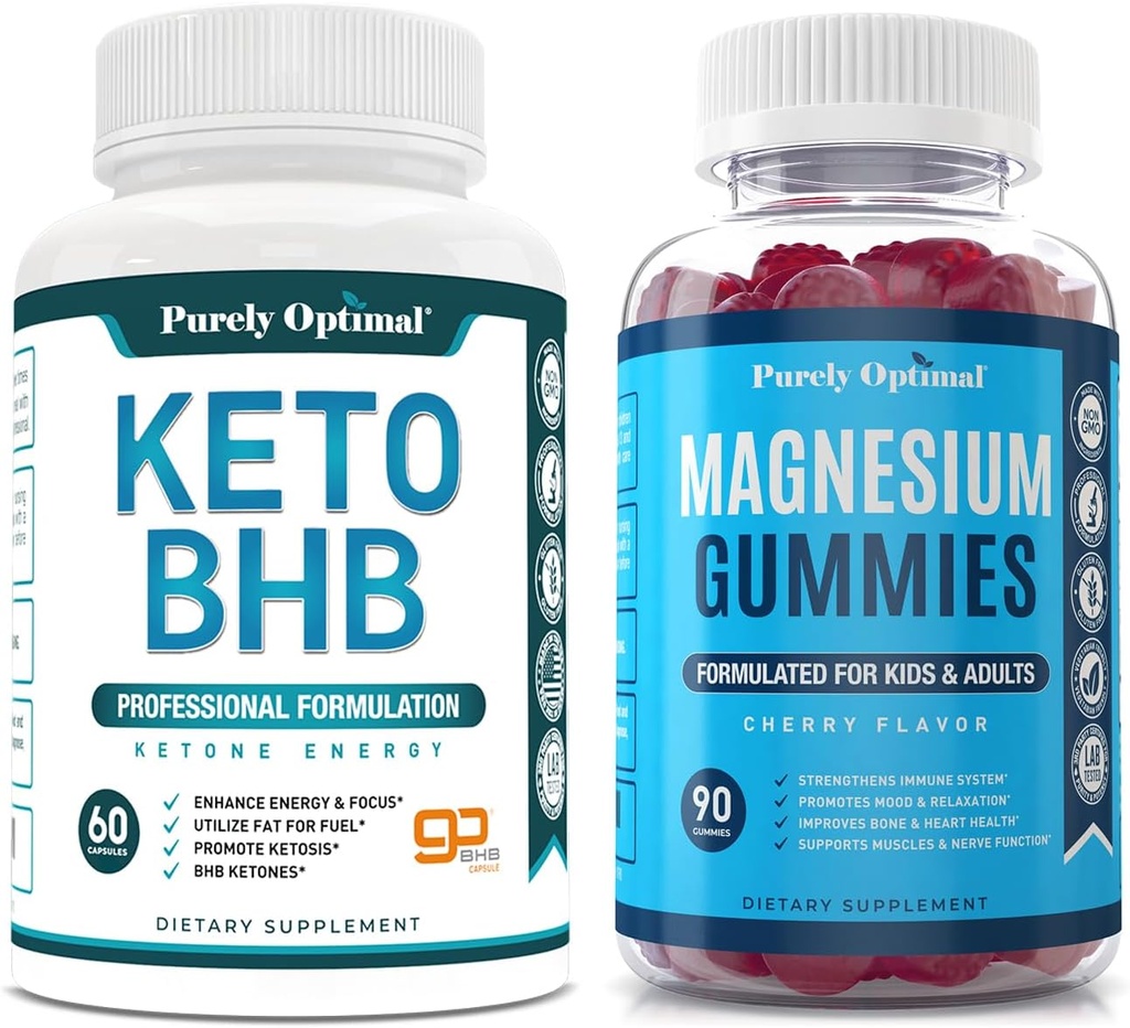 Pur Optimal Keto BHB + Gume de magneziu