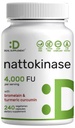 Nattokinaza Suplimentul 4.000 FU Per Serving, 240 Capsule Veggie 