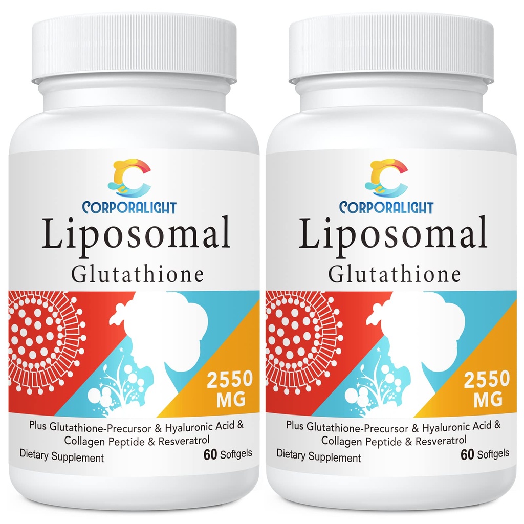 Liposomal Glutatione Softgels, Ameliorare - Livrare lipozomala, Forma activa L-Glutation, Cellular, Functie Imun si Detox hepatic, Bogat in Formula Antioxidant, Gluten Free, 120 Softgels