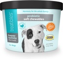 Tratabili Probiotic Tummy Happy pentru câini Masticabile moi, 5.3 oz - Suport digestiv, Sistem imunitar, Sănătate gutoasă