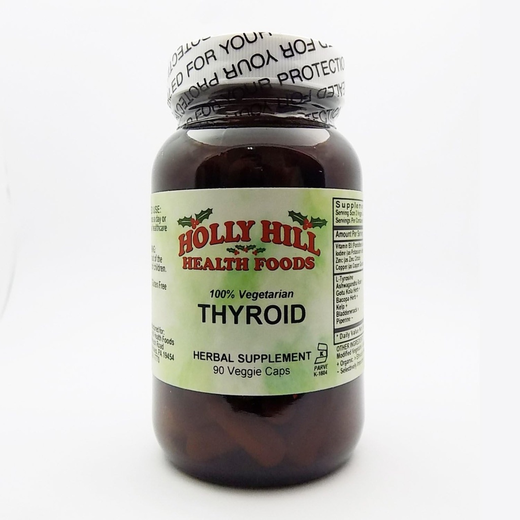 Holly Hill Health Foods, tiroidă, 90 capsule vegetariene