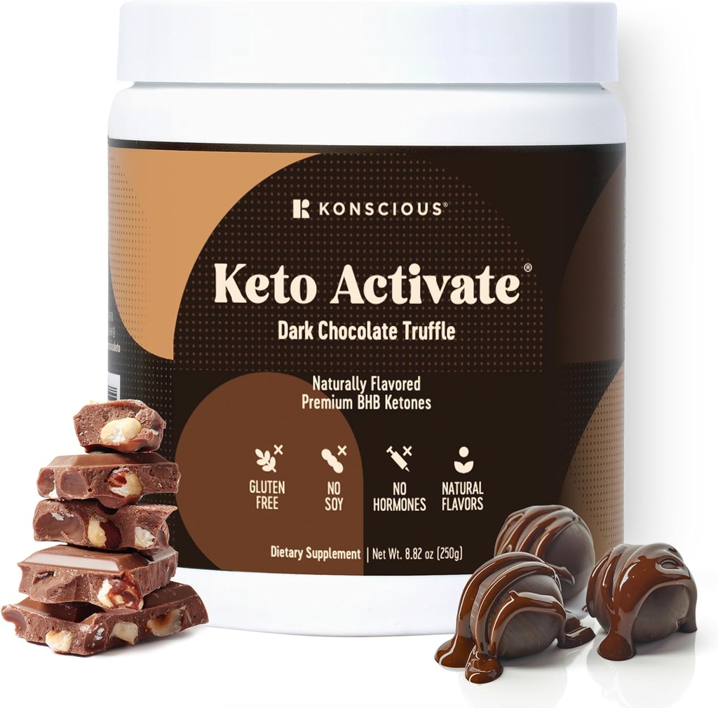Ciocolată neagră Truffle Cetone Exogene băutură: Keto pur Shake Powder cu cetone de ciocolata 